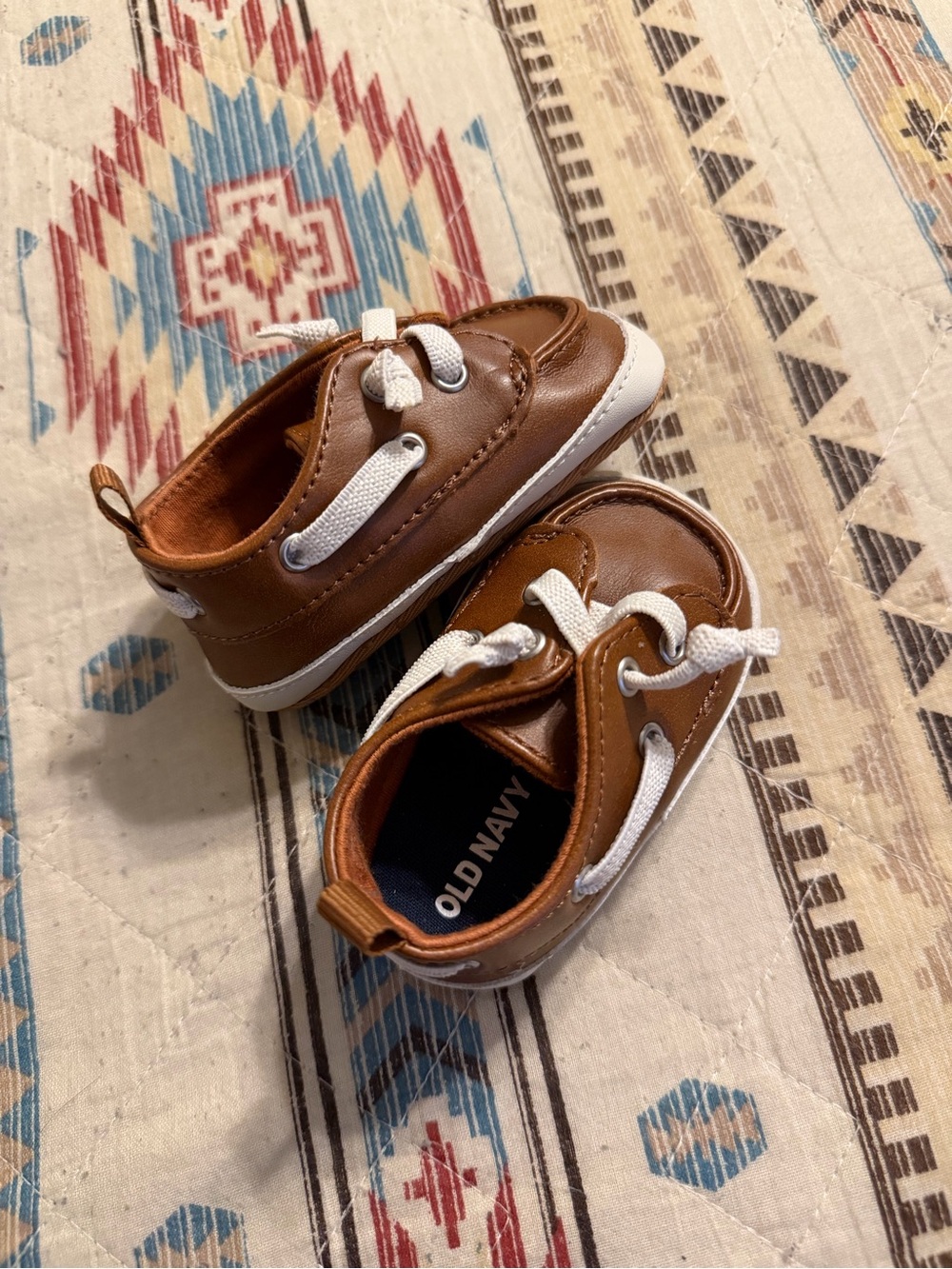 Old Navy Kids Brown Sneakers with White Laces